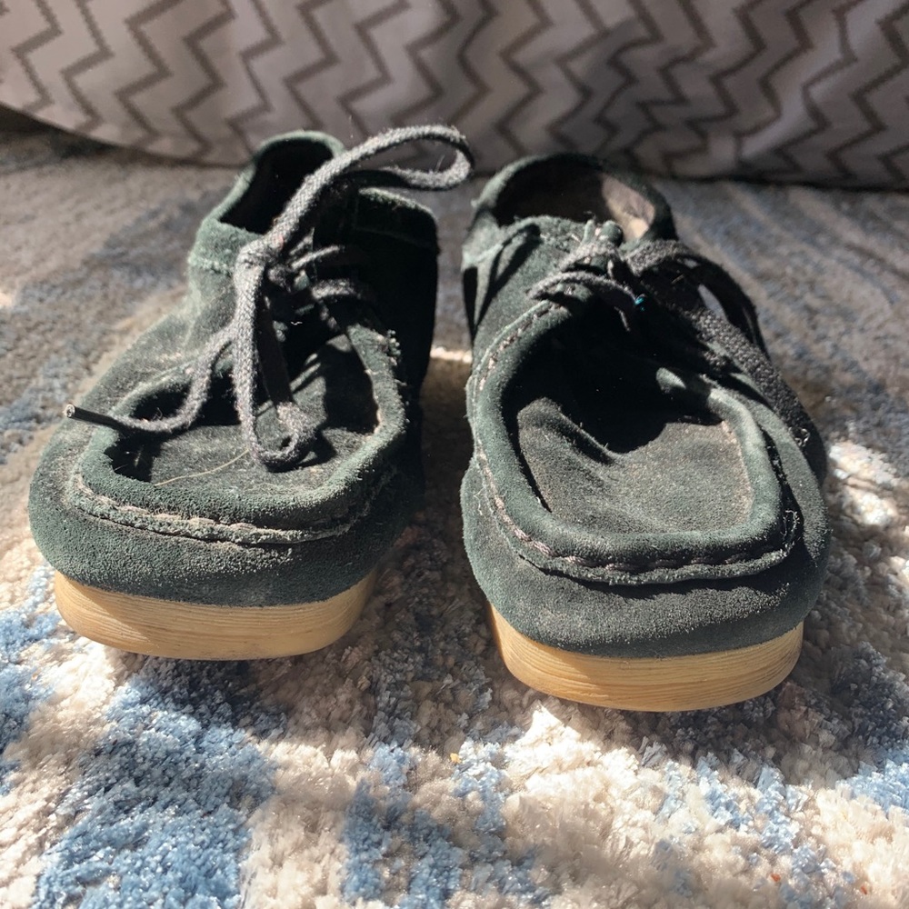 Black Clark Wallabees